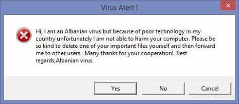 A cute albanian virus