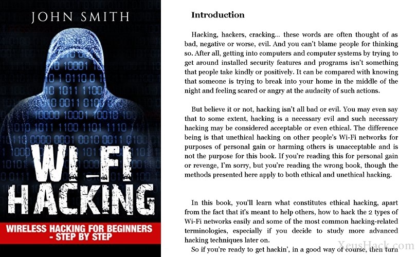Book cover and review of Wireless Hacking for Beginners - step by step